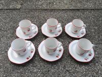 6er Set Espresso Tasse und Unterteller Kirschen Seltmann Weiden Bayern - Surberg Vorschau