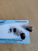 Schwarzer Onyx-Silbereohrringe / Ohrstecker Bayern - Eichendorf Vorschau