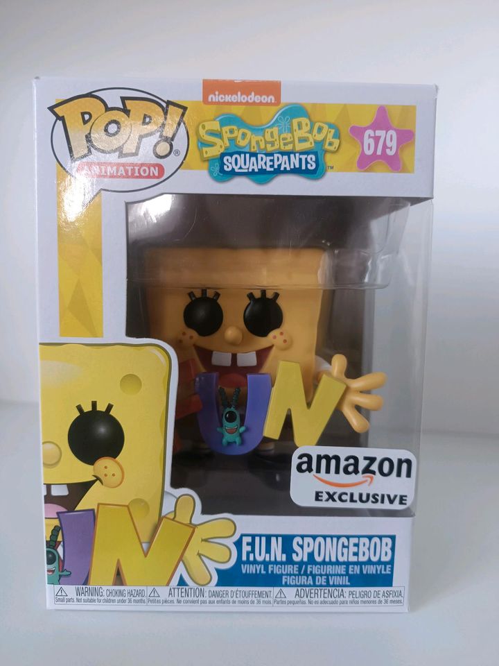 Funko Pop Animation 679 SpongeBob Schwammkopf FUN Amazon Excl in Baccum