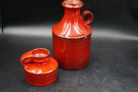 Vase rot Henkelvase Vintage 70er Keramik Fat Lava Duo Nordrhein-Westfalen - Solingen Vorschau