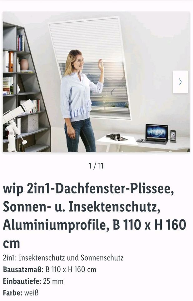 2 in 1 Dachfenster-Plissee in Niedersachsen - Friedeburg | eBay  Kleinanzeigen ist jetzt Kleinanzeigen