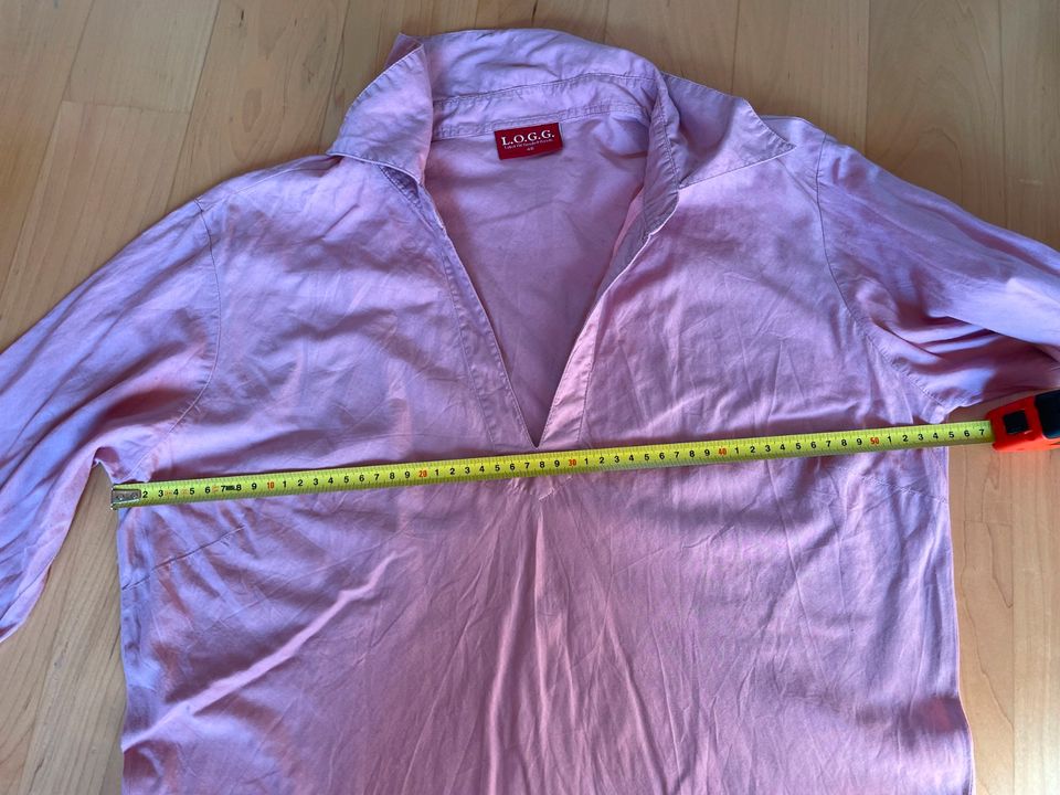 H&M LOGG Bluse lila pink V-Ausschnitt Damen 46 in Freiburg im Breisgau