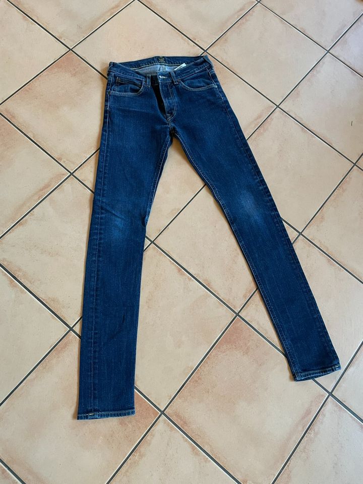 Lee Jeans Luke zip fly W29 L34 blau slim tapered in Aach