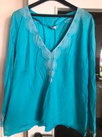 BPC Bluse - Tunika - Türkis mit Stickereien - Gr. 46 - wie neu Bayern - Goldbach Vorschau