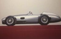 Mercedes Benz Druck W196 handsigniert von Stirling Moss Autogramm Bayern - Hohenkammer Vorschau