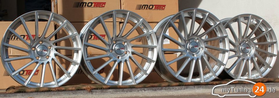 19" Motec Felgen MCT9 Tornado  Silber - 8,5x19 ET45 5x112 **NEU** in Heidenheim an der Brenz