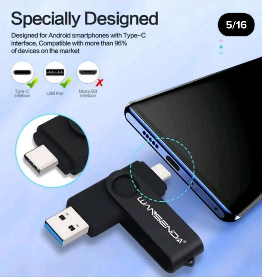 USB STICK HIGH SPEED  2 in 1 USB 3.0 Typ C Flasch Drive in Essen