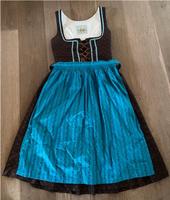 Dirndl Tracht braun türkis knielang Wenger Gr. 40 M/L Kleid Damen Bayern - Aichach Vorschau