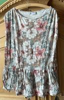 Shirt Bonprix weiß Blumen Gr. 44/46 ärmellos Bayern - Kempten Vorschau