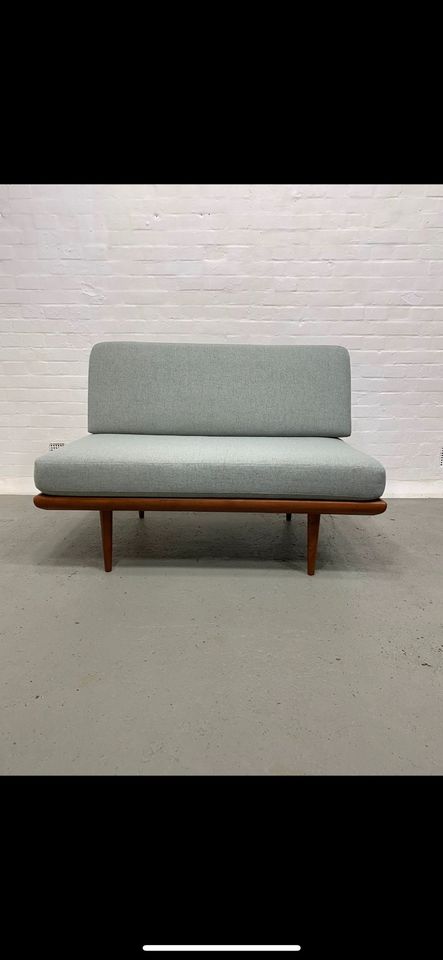 ◤ Daybed Teak Holz Peter Hvidt Couch vintage Sofa Sessel Stuhl 60er minerva 50er Danish Sessel Bett Stuhl Dänisch Design Retro mid Century 70er in Berlin