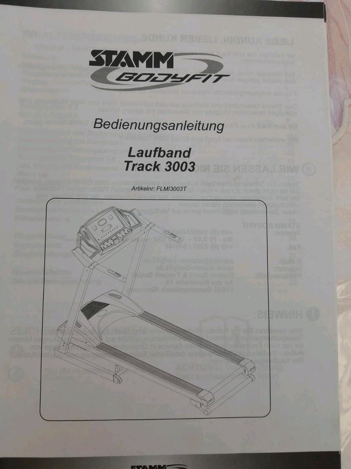 Laufband Stamm Track 3003 in Bad Liebenzell