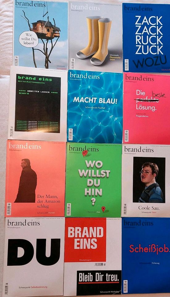 Magazin brand eins Jg. 2015. Zeitschrift. 12 Hefte in Wiehl