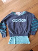 Adidas Sweatshirt grau/türkis Gr. 128 mit Top türkis Bayern - Regen Vorschau