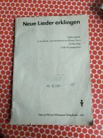 Neue Lieder erklingen 1985 DDR Ergänzungsheft Niedersachsen - Braunschweig Vorschau