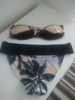 H&M Trägerloser Bikini S 36 38 Palmen nude bunt Badeanzug lila Leipzig - Schönefeld-Abtnaundorf Vorschau