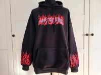 NEU ! Hoodie Flammen Print schwarz Kapuzenpulli Sweatshirt Pulli Bayern - Stockdorf Vorschau