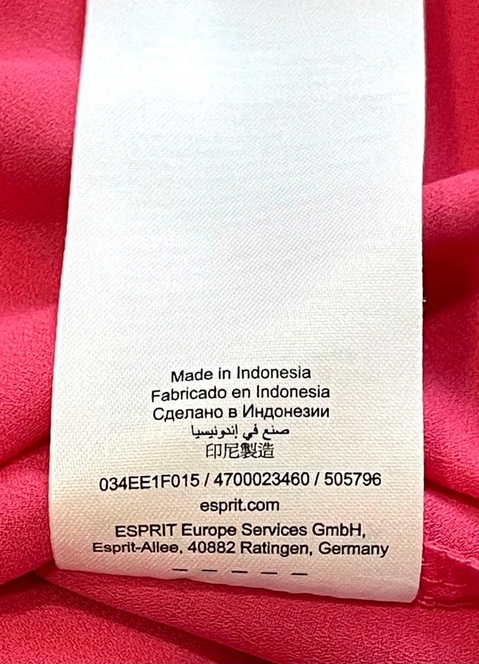 NEUW ESPRIT Damen Bluse rot Chiffon Crèpe 034EE1F015 Gr 42 in Leipzig