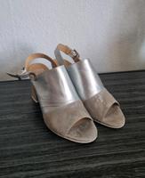Ledersandalen von Alba Moda, 39, beige/silber Niedersachsen - Einbeck Vorschau