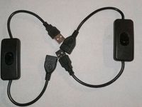 2x USB Kabel Verlängerung mit Schalter Power On Off An Aus Knopf Baden-Württemberg - Nürtingen Vorschau