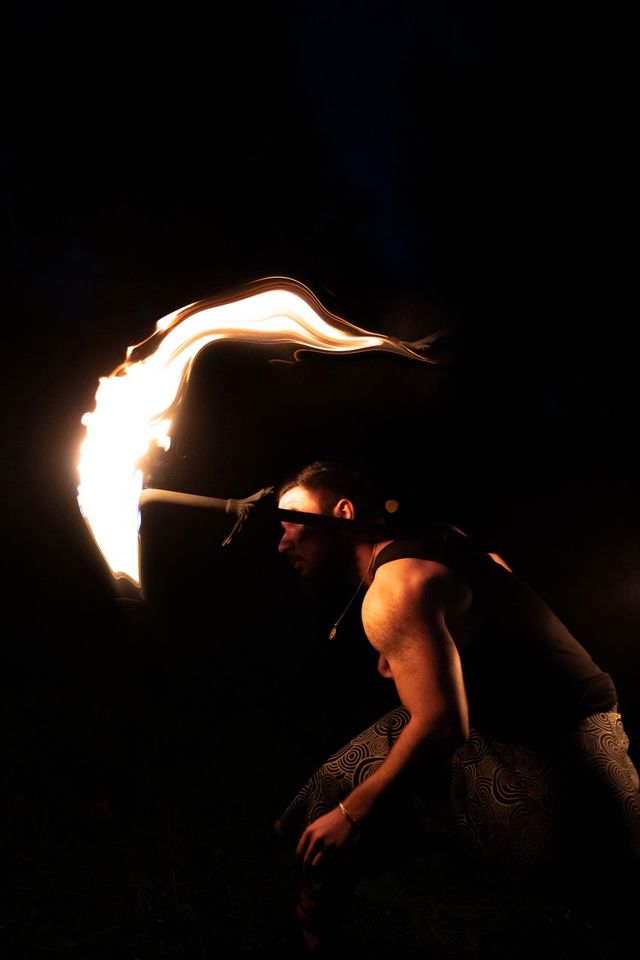 Ulm Feuershow Feuerkünstler - LED Show - Hochzeit, Geburtstag etc in Blaustein