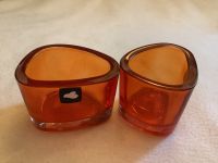 2 Leonardo Glas Kerzenständer - Teelichthalter - neu - orange Bayern - Mertingen Vorschau