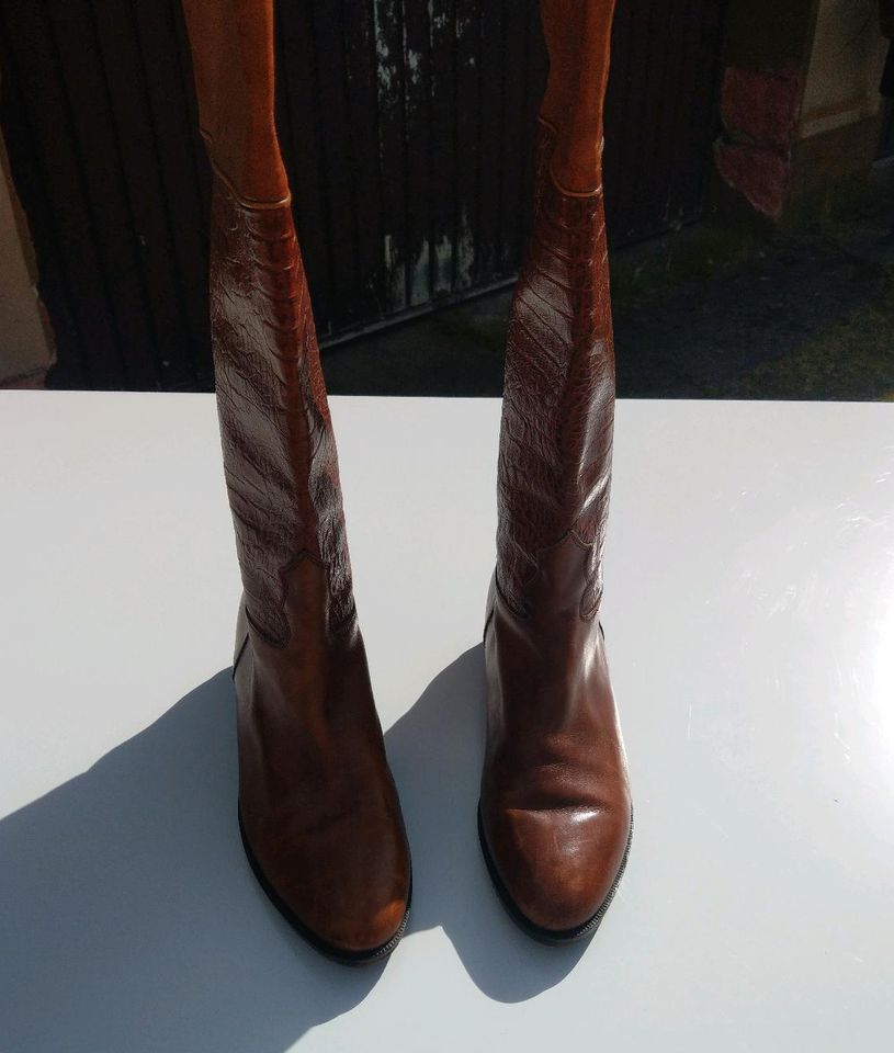 Stiefel Leder aus Italien, Größe 38 in Dortmund