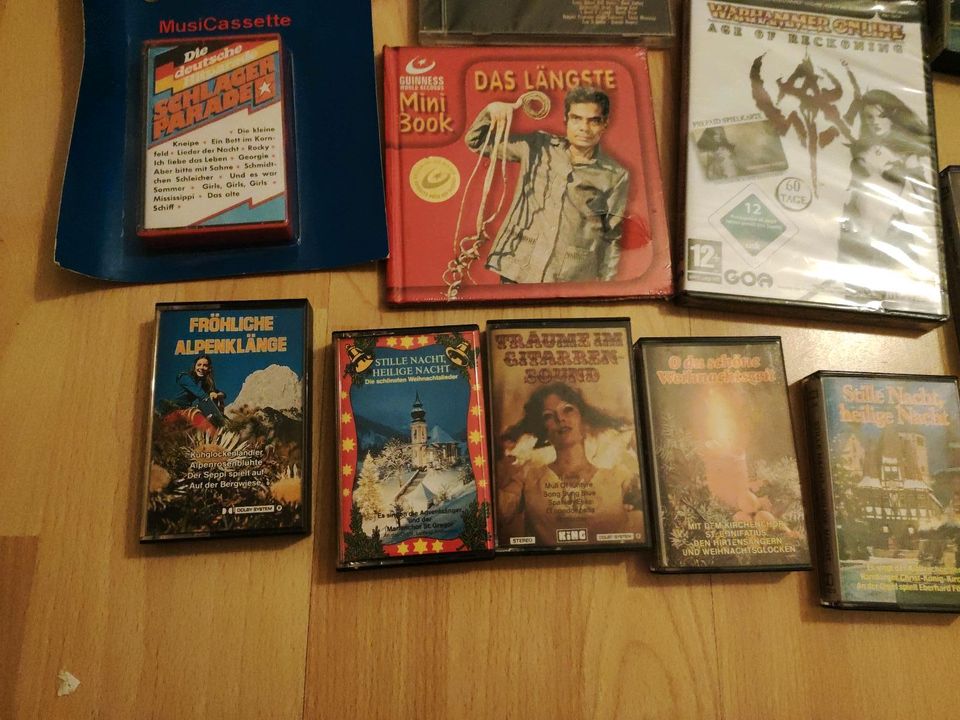 Konvolut vintage Kassetten PC Spiele leer Kassetten in Brachttal