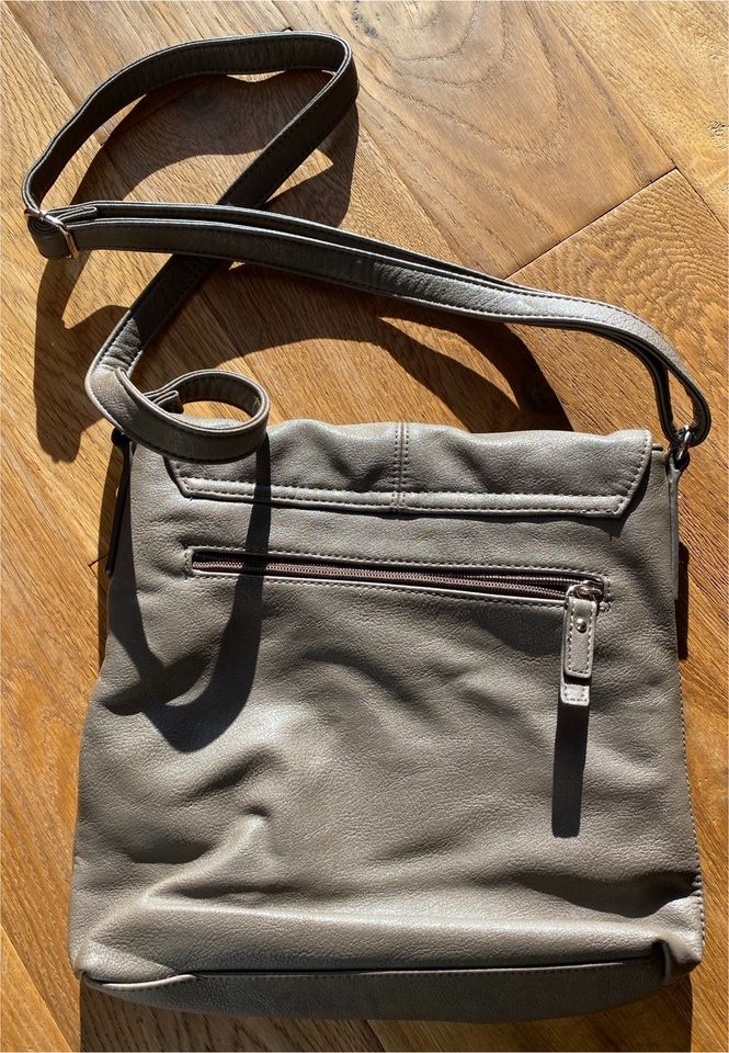 Gabor Tasche Leder Schultertasche 28x27x5 taupe in Waldstetten