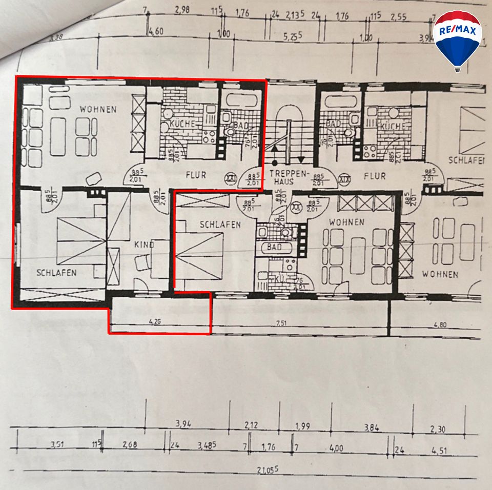 - Gepflegte 3-Zimmer Wohnung mit Loggia in Bünde-Südlengern zu verkaufen! - in Bünde