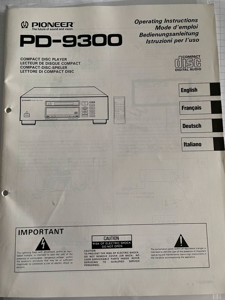 Stereoanlage Pioneer PD 9300, A 656 Mark II, F 447, CT 757 in Mönchengladbach