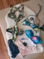 Bikini Oberteile Set Slips Spitze Badeanzug tropical xs 34 s 36 Bayern - Moorenweis Vorschau