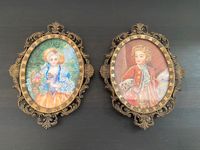 Aquarell Miniaturen Barock Metallrahmen Vintage Italien Italy Berlin - Mitte Vorschau