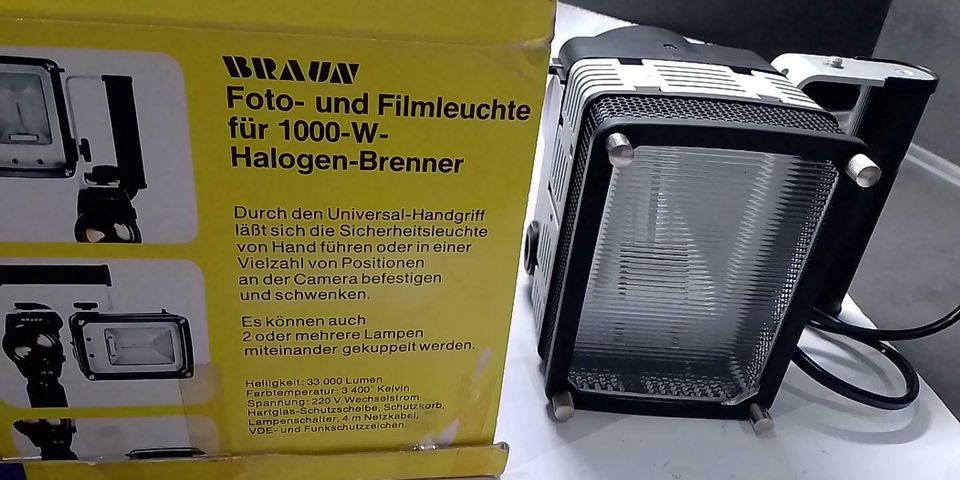 Foto- und Filmleuchte Halogen Movie Light 1000 W Braun in Dinslaken