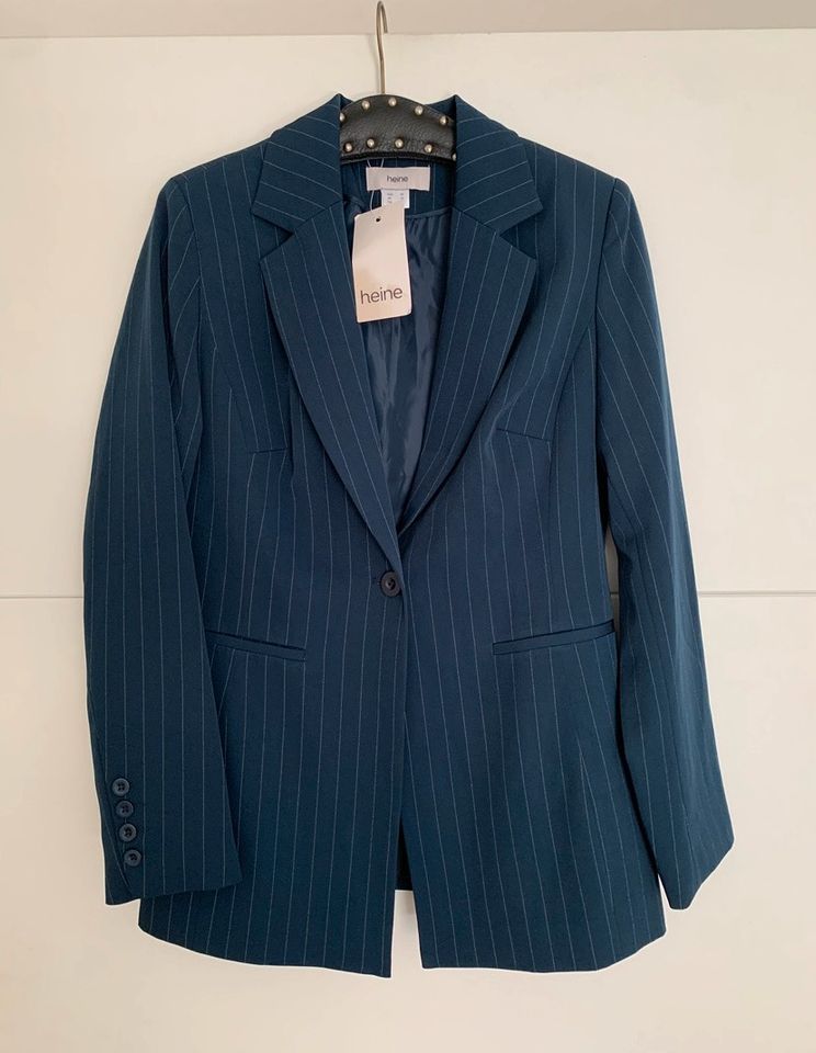 Neu Heine elegant Business Blazer blau Nadelstreifen L 40 in Saarbrücken