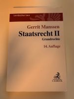 Staatsrecht II Grundrechte Gerrit Manssen, 14. Auflage Baden-Württemberg - Mannheim Vorschau