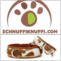 Leder Hundehalsband Cowboy MAUL Ledermanufaktur cognac/silber Hessen - Calden Vorschau