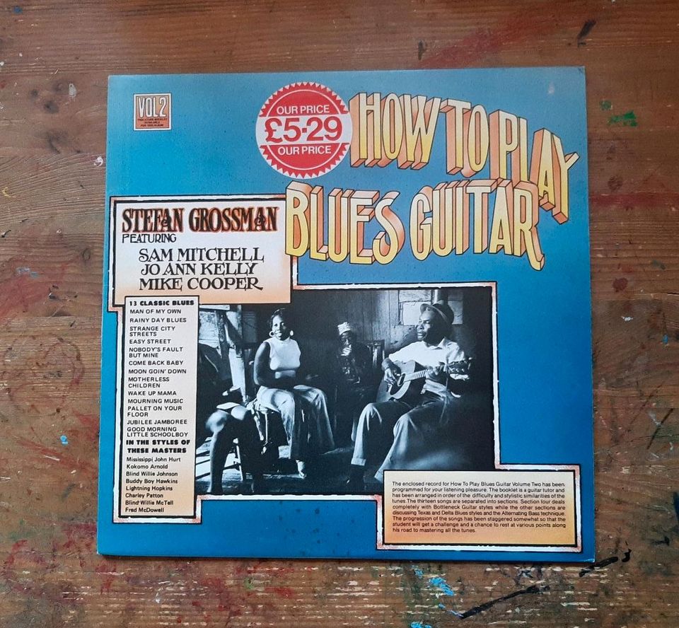 Vinyl LP: Stefan Grossmann: How To Play Blues Guitar in Biebergemünd