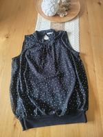 Top EDC Schwarz Silber XS 34 schick Thüringen - Heilbad Heiligenstadt Vorschau