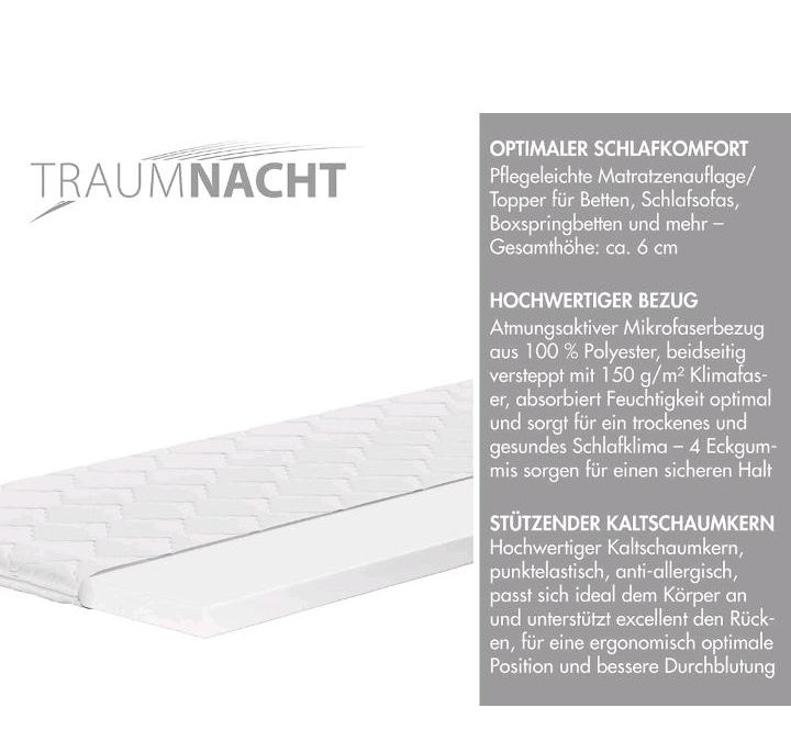 ❤️ Matratzentopper 120 x 200 cm incl. Vakuumaufbewahrung in Köln