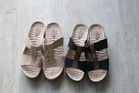 2 Paar Sandalen Jürgen Hirsch Gel Massage Gr.40 neu beige schwarz Wandsbek - Hamburg Sasel Vorschau