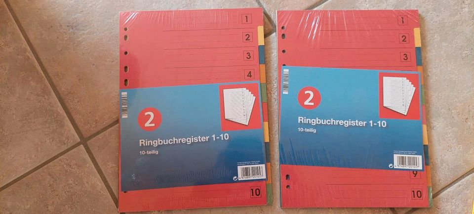 ! NEU ! RINGBUCH REGISTER ! NEU in Zehnhausen bei Rennerod