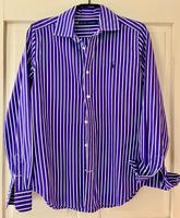 Ralph Lauren Bluse, violet mit weiß gestreift Bayern - Vilgertshofen Vorschau