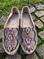 Pinientos Espadrilles 38 Leder NP 119€ Glitzer Ballerina wNeu Nordrhein-Westfalen - Langenfeld Vorschau