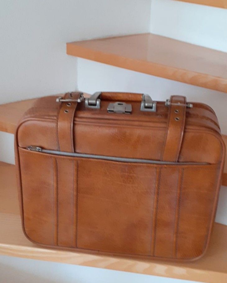 kleiner Koffer - Vintage - braun - 50er/60er Jahre in München