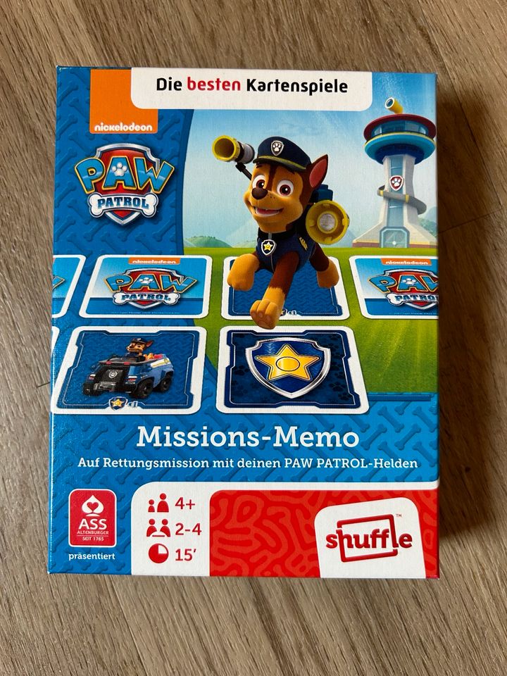 Missions-Memo von Paw Patrol, Kartenspiel in Jevenstedt