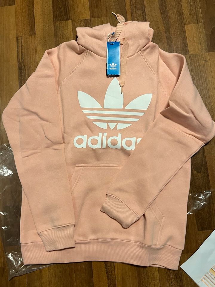 Adidas Trefoil Pullover Sweatshirt Hoodie Größe M Rosa Neu in Dortmund