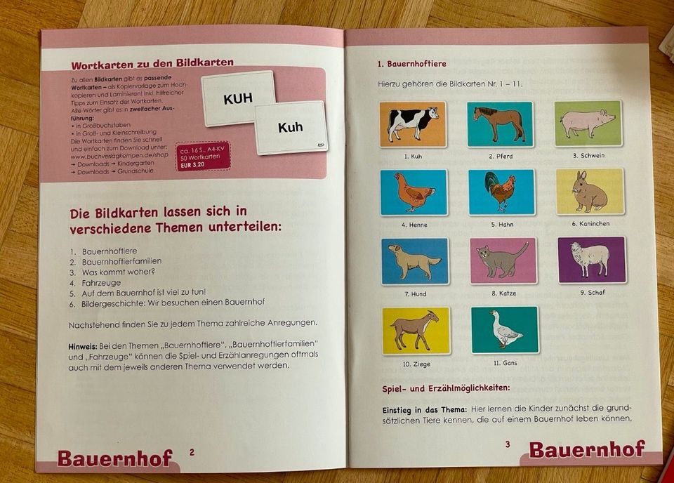 Sprachförderung mit Bildkarten Projektmappe Bauernhor BVK in Hamburg