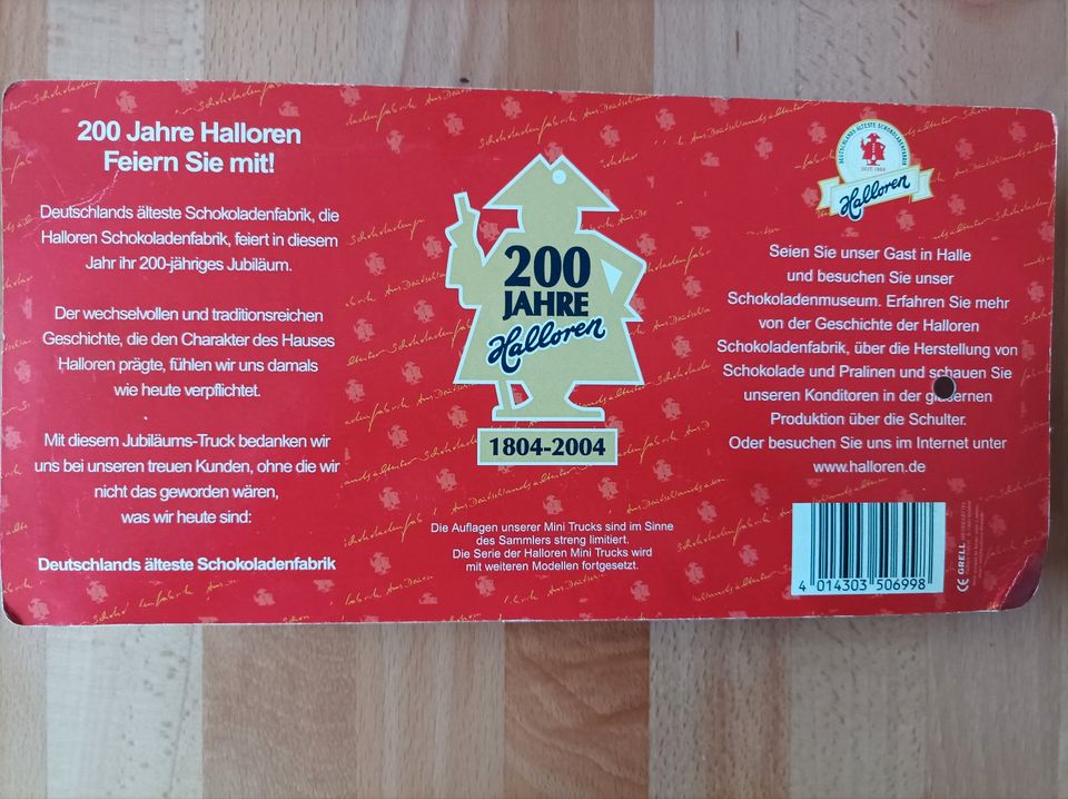 Jubiläums - Werbetruck von Halloren 2004 für 6,50 € inkl. Versand in Merseburg