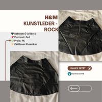 H&M Kunstleder-Rock – Größe S Hessen - Lahnau Vorschau