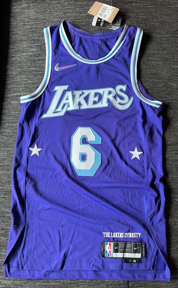 2021-22 La Lakers Authentic 75th Anniversary City Edition Jersey in Ingolstadt